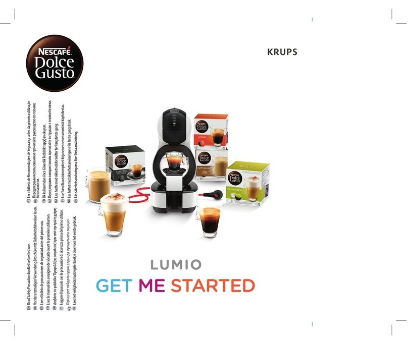 Krups nescafe dolce gusto lumio Getting started