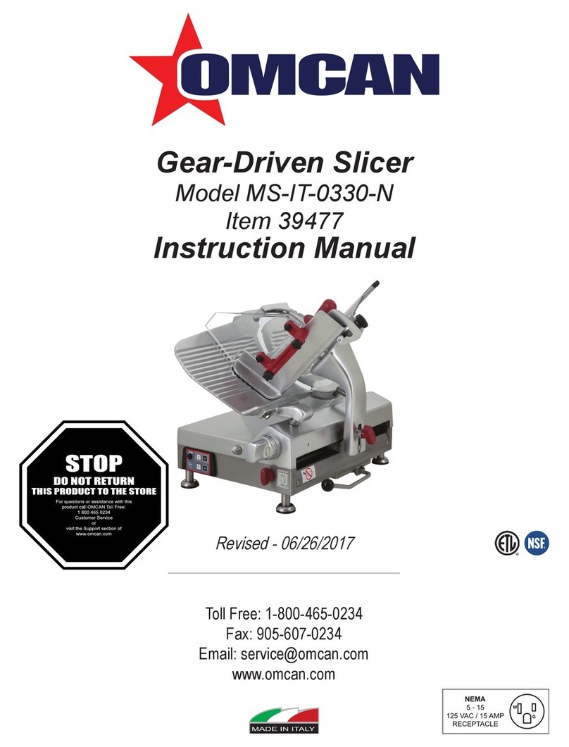 Omcan MS-IT-0330-N User manual