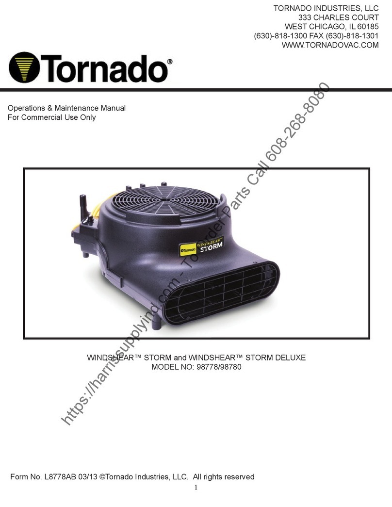 Tornado WINDSHEAR STORM Operation & maintenance manual