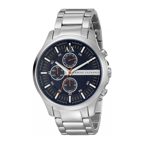 Armani Exchange DATE MULTI-FUNCTION VX36 instruction manual