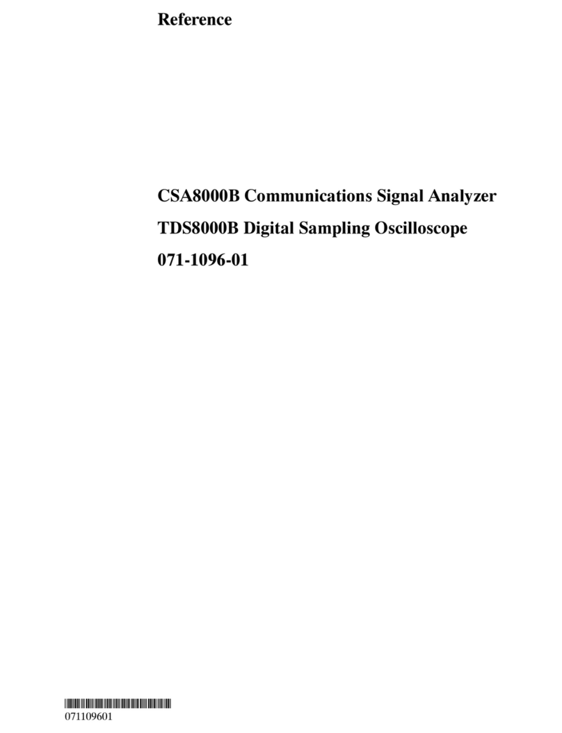 Tektronix CSA8000B Series user manual