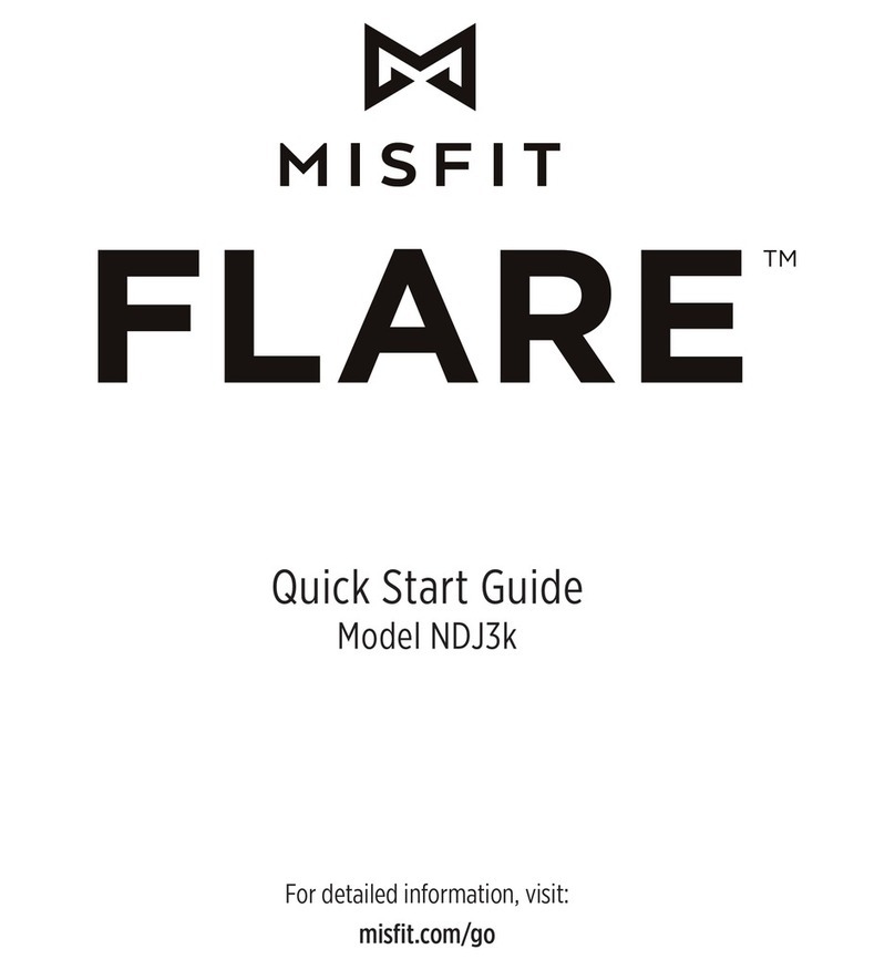Misfit flare NDJ3k quick start guide