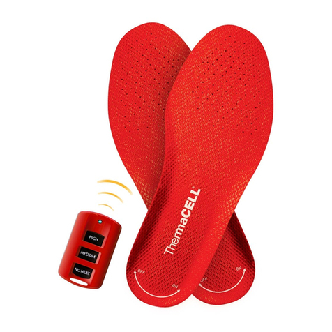 ThermaCell Heated Insoles operating instructions