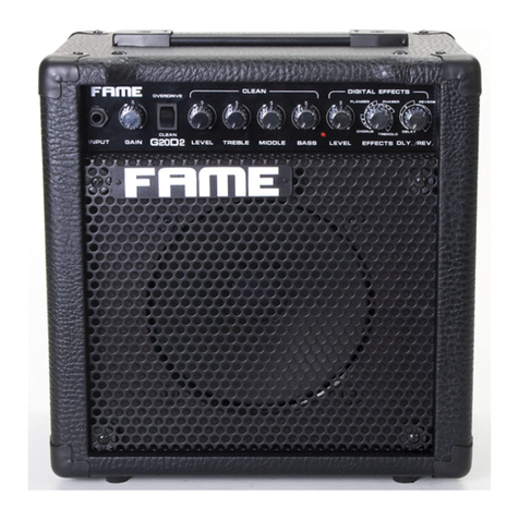 FAME G20D2 User manual