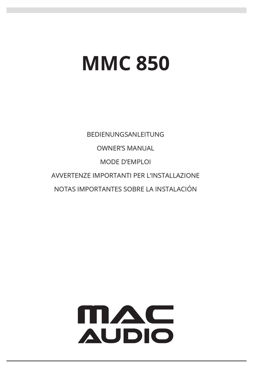 MAC Audio MMC 850 User manual