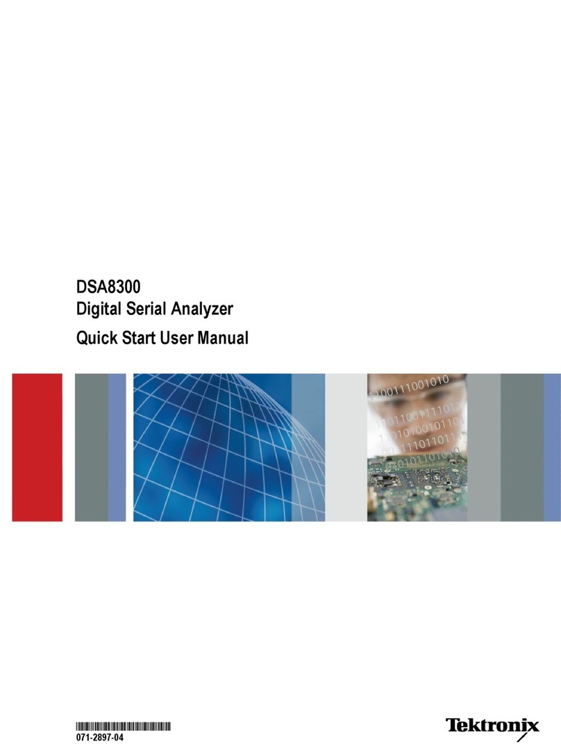 Tektronix DSA8300 Manual