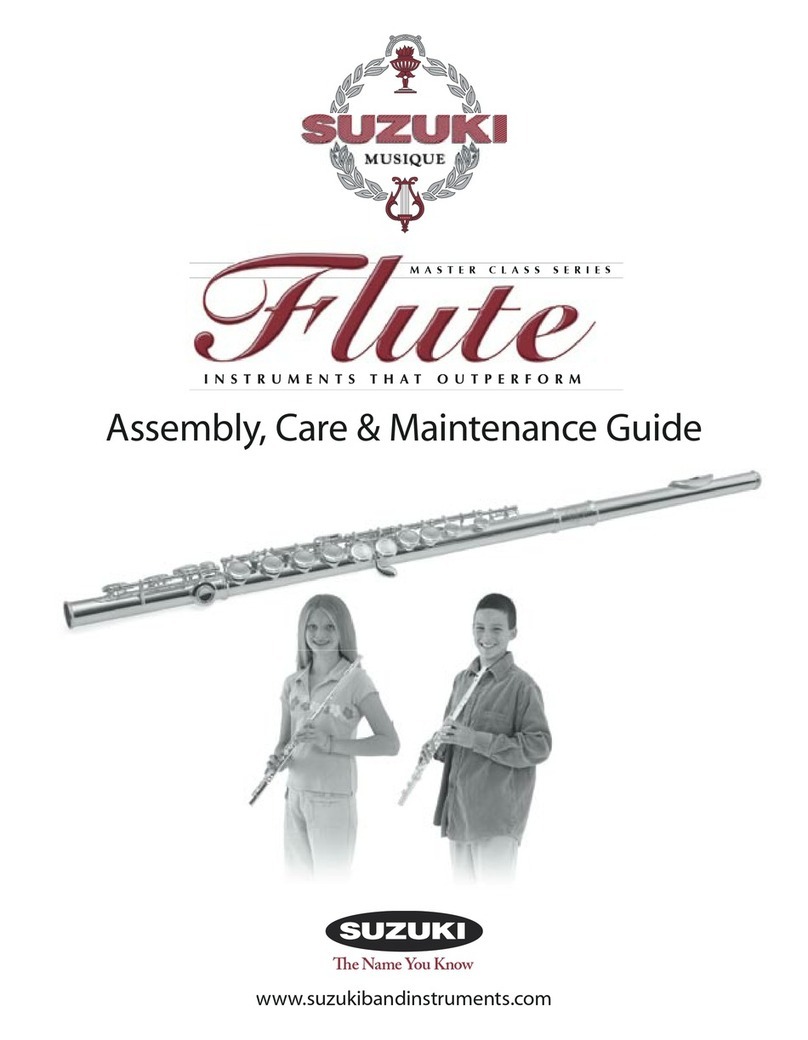 Suzuki Music Master Class Series Assembly, care & maintenance guide