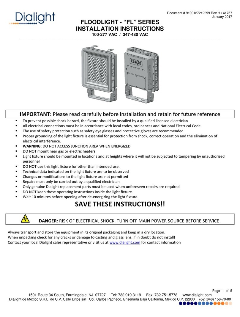 Dialight FL series User manual
