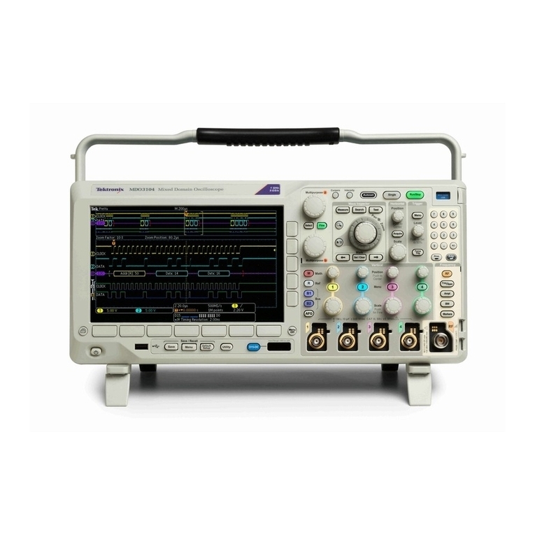 Tektronix MDO3104 User manual