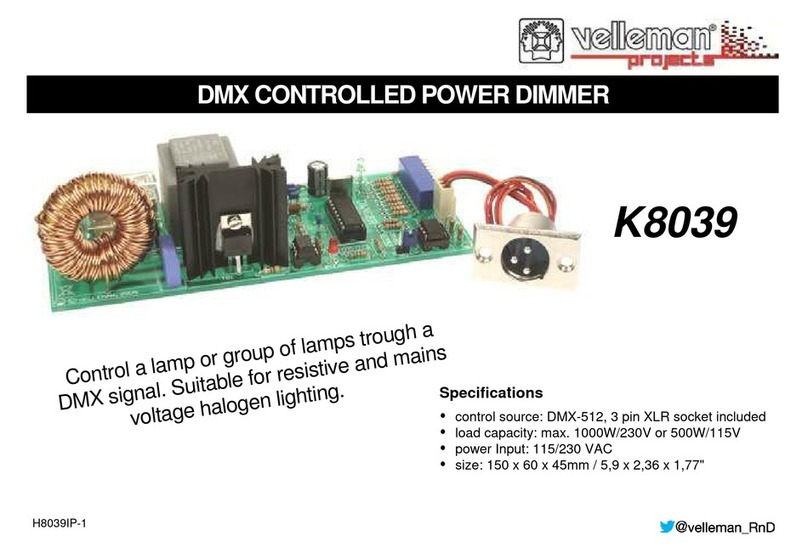 Velleman K8039 Assembly manual