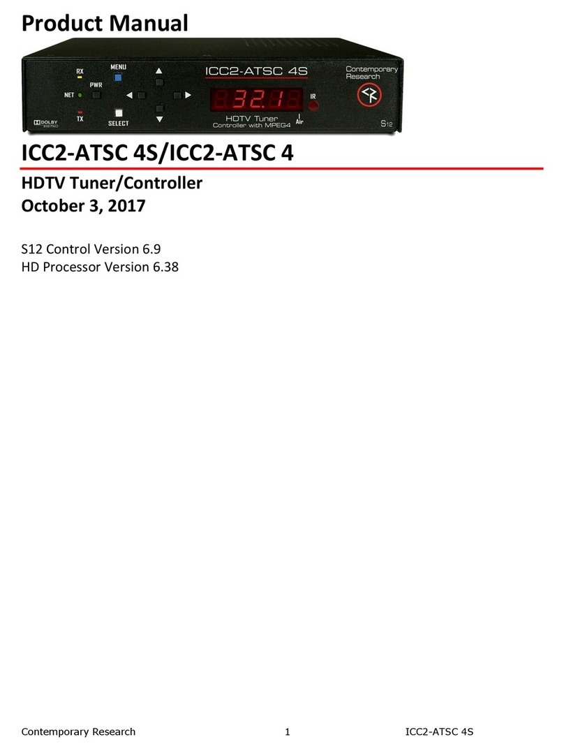 Contemporary Research ICC2-ATSC 4S User manual