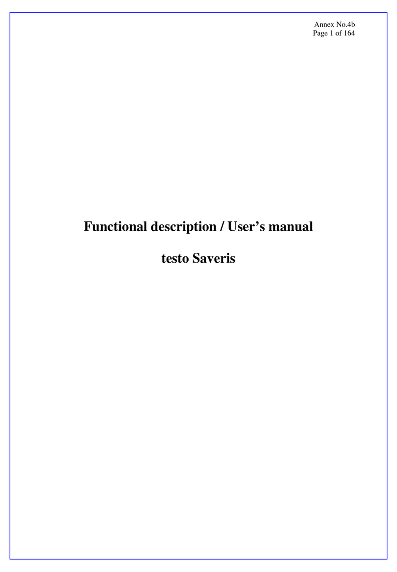 TESTO Saveris User manual