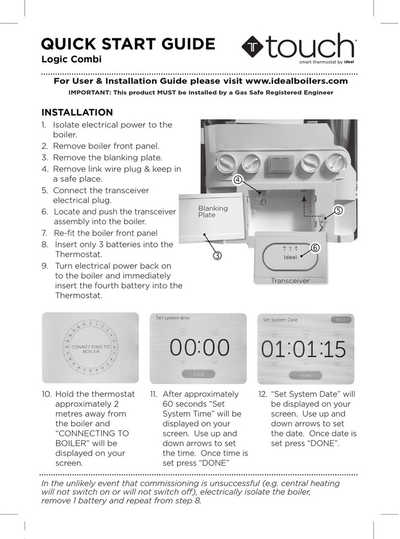 IDEAL Touch Logic Combi User manual IDEAL Touch Logic Combi User manual