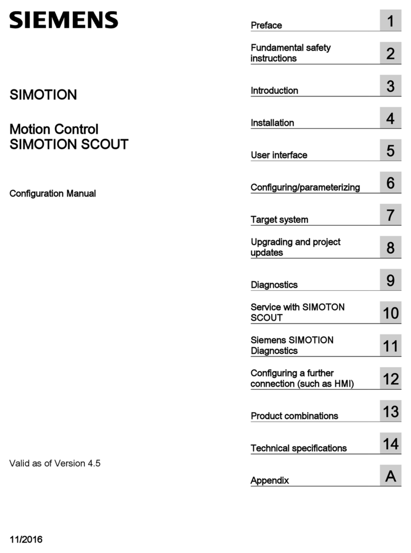 Siemens SIMOTION SCOUT Instruction sheet Siemens SIMOTION SCOUT Instruction sheet