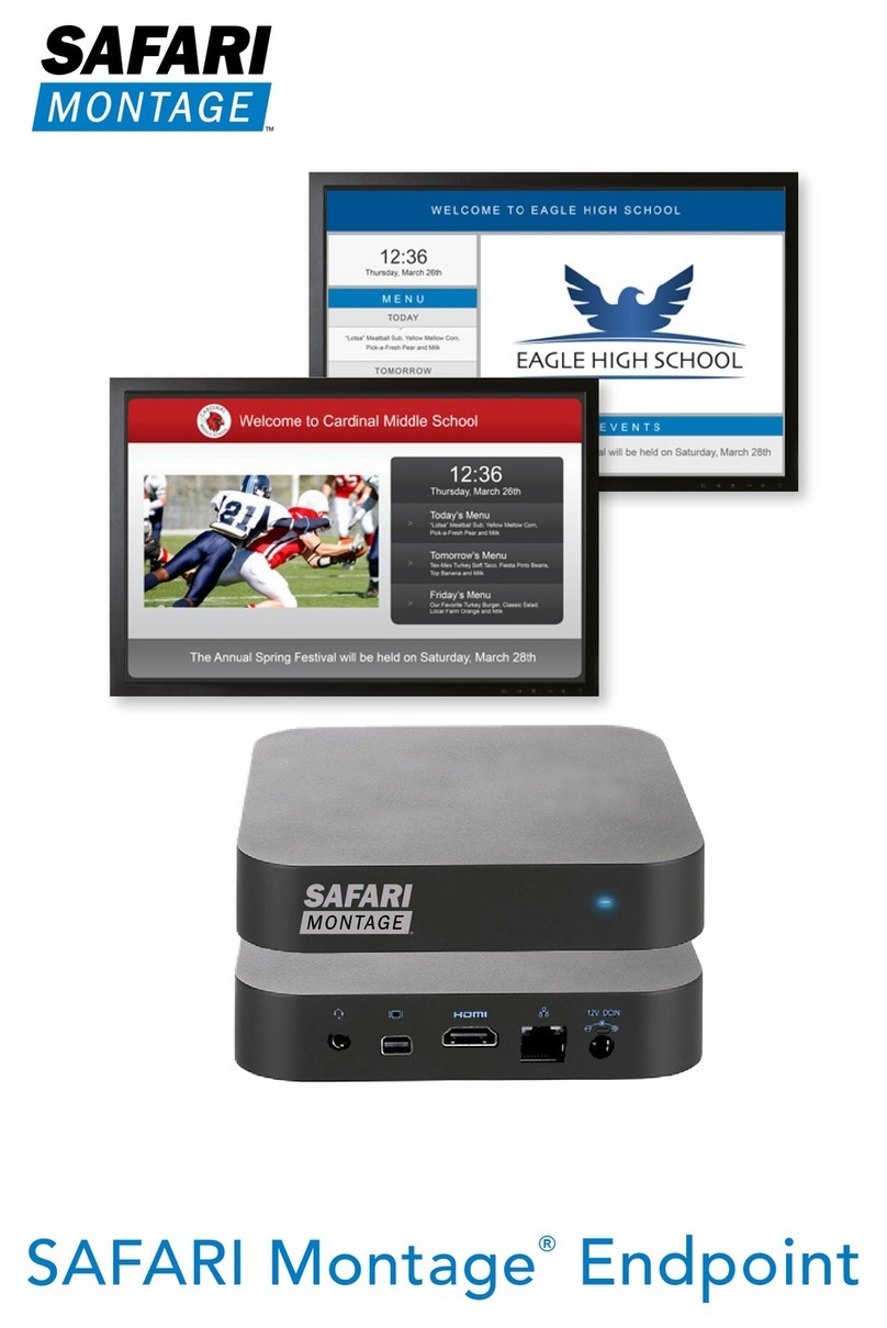 SAFARI Montage Endpoint G1615 manual SAFARI Montage Endpoint G1615 manual