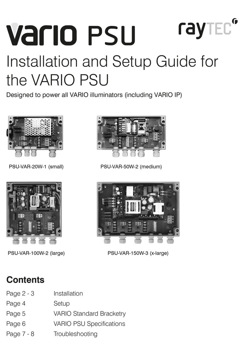 Raytec VARIO PSU Installation & setup guide