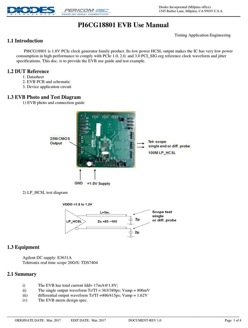 Diodes PI6CG18801 Use manual