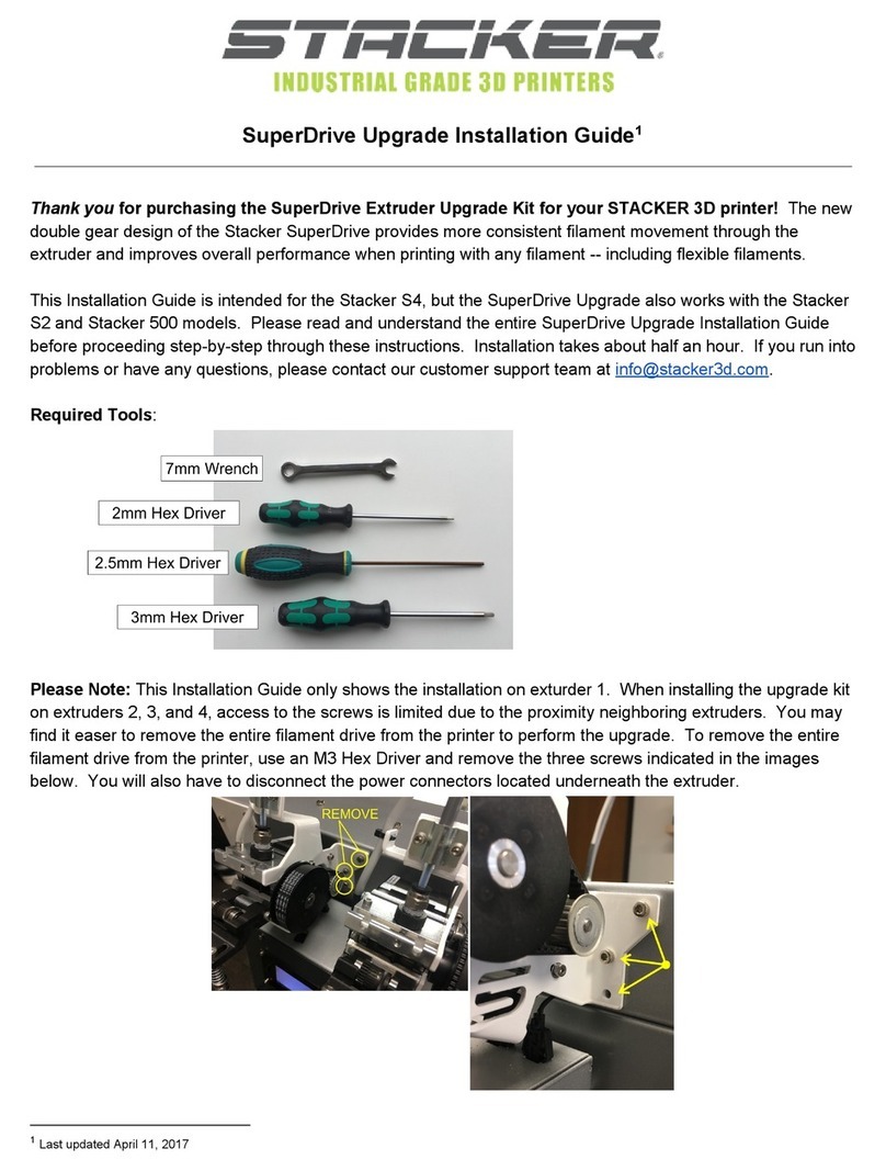 STACKER SuperDrive Extruder Upgrade Kit User manual