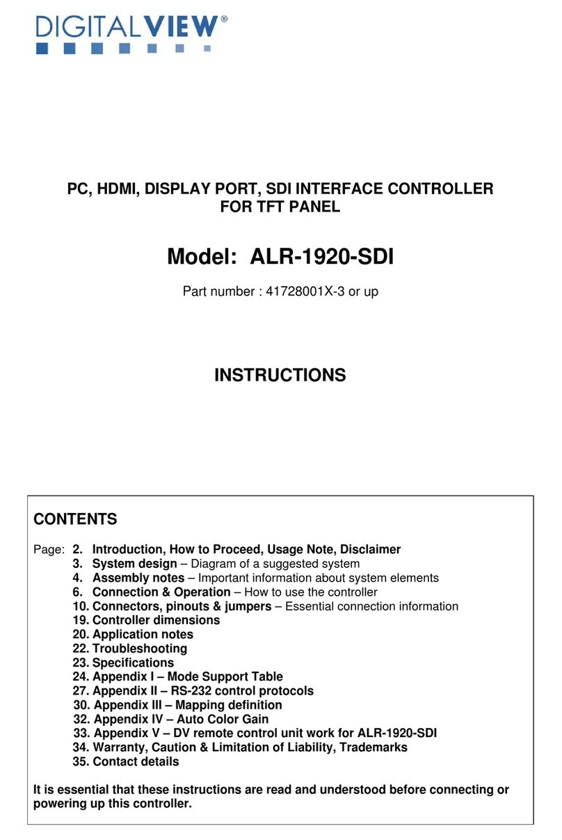 digitalview ALR-1920-SDI User manual