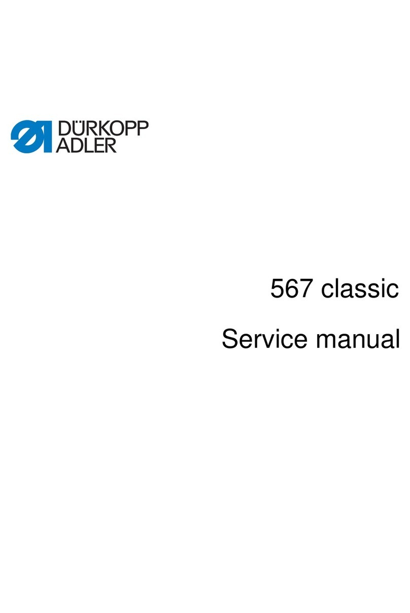 Dürkopp Adler 567 CLASSIC Service manual