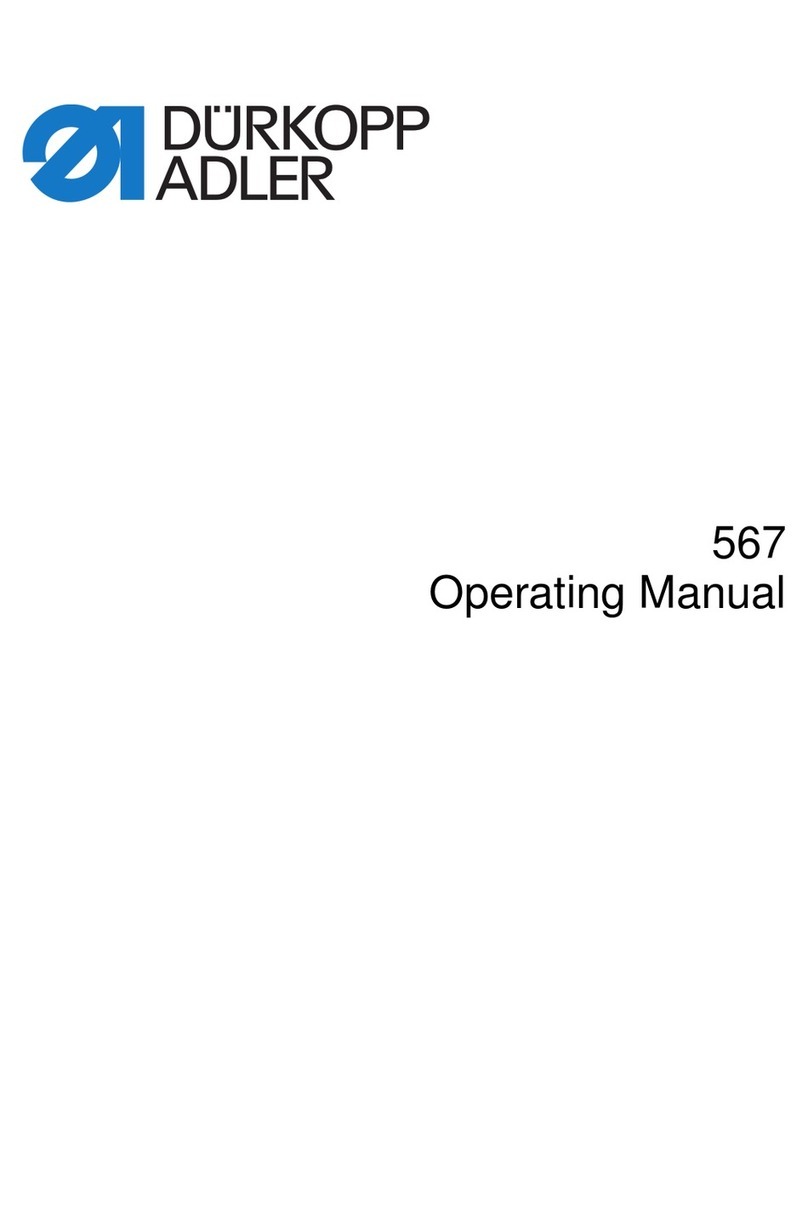 Dürkopp Adler 567 CLASSIC operating instructions