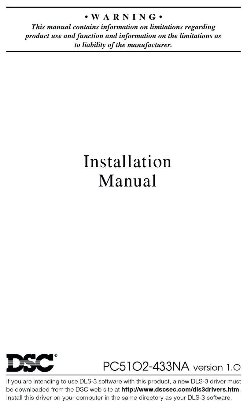 DSC PC51O2-433NA User manual