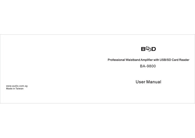 BSD BA-9800 User manual