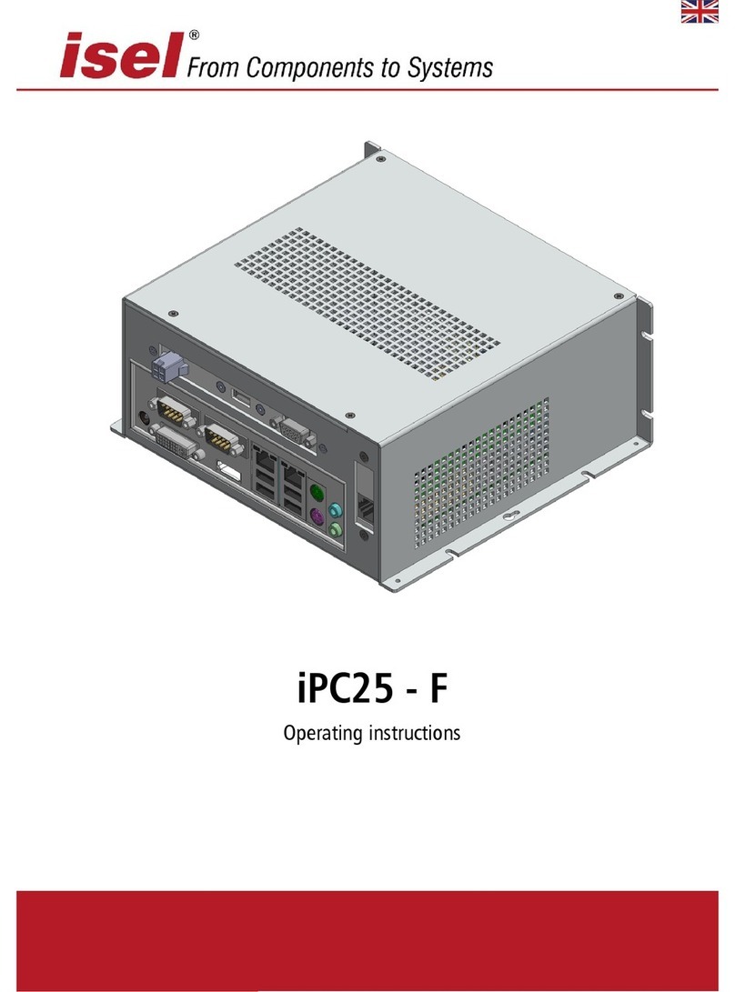 Isel iPC25 - F operating instructions