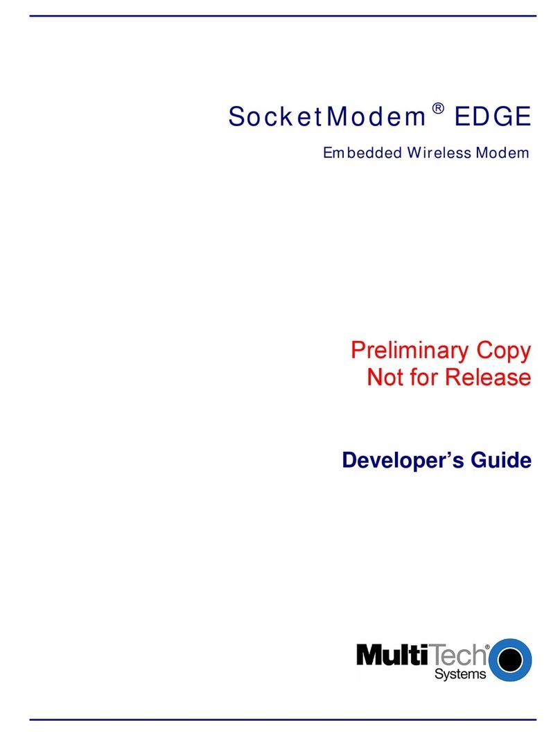 Multitech SocketModem EDGE Instruction Manual