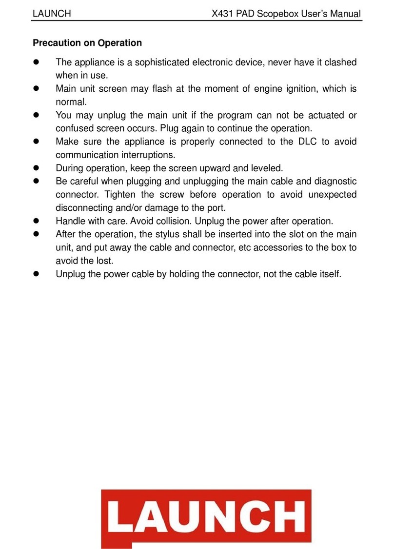 Launch X431 Scopebox User manual