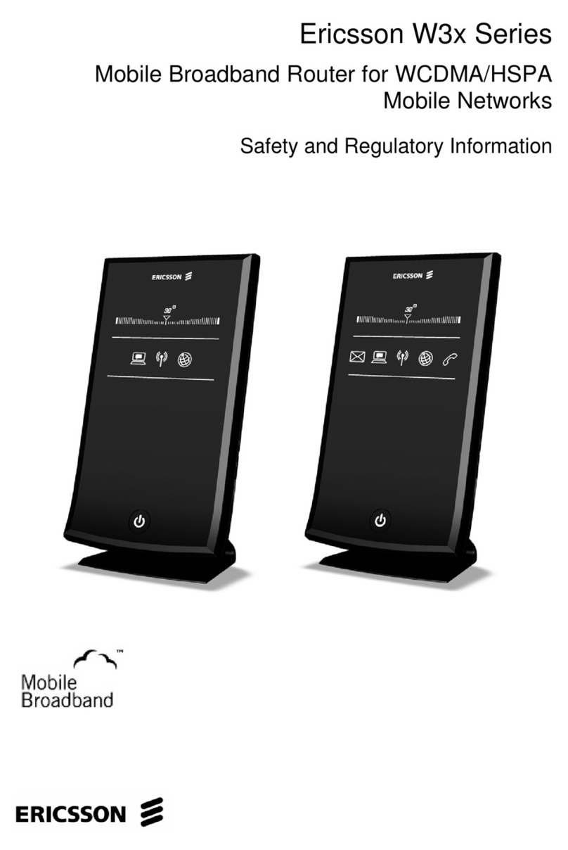 Ericsson W3x Series Owner's manual