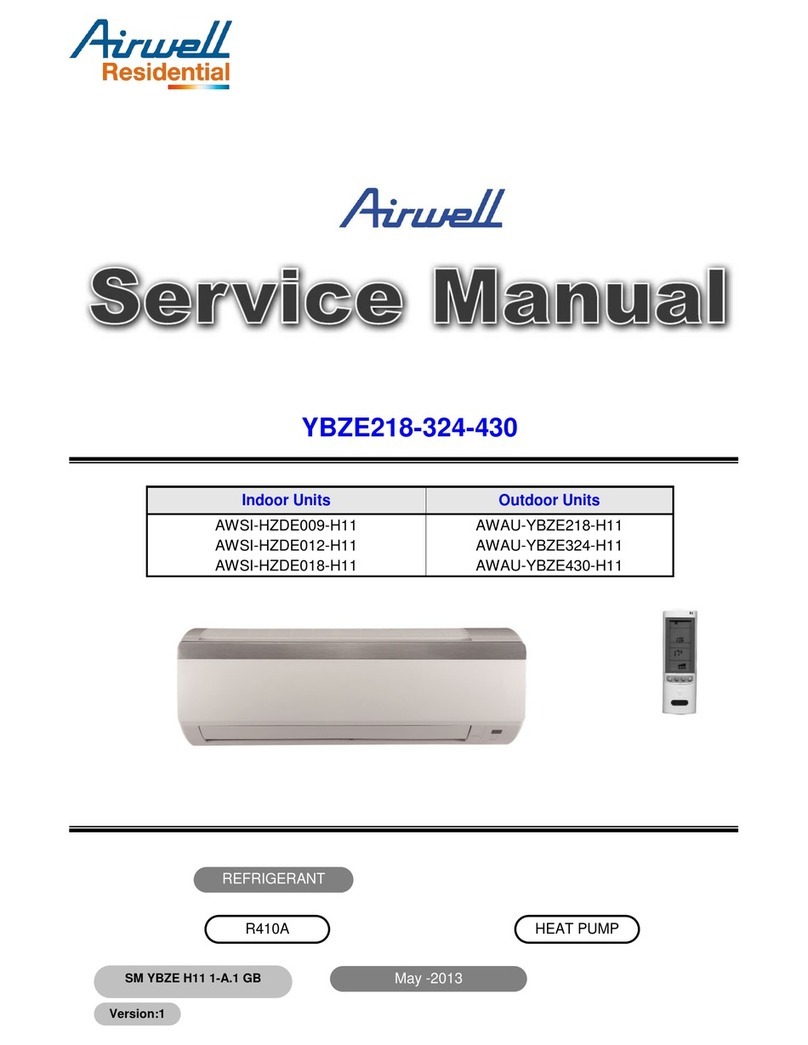 Airwell AWSI-HZDE009-H11 User manual Airwell AWSI-HZDE009-H11 User manual