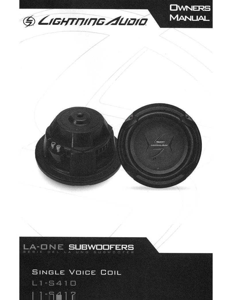 Lighting Audio L1-S410 owner's manual