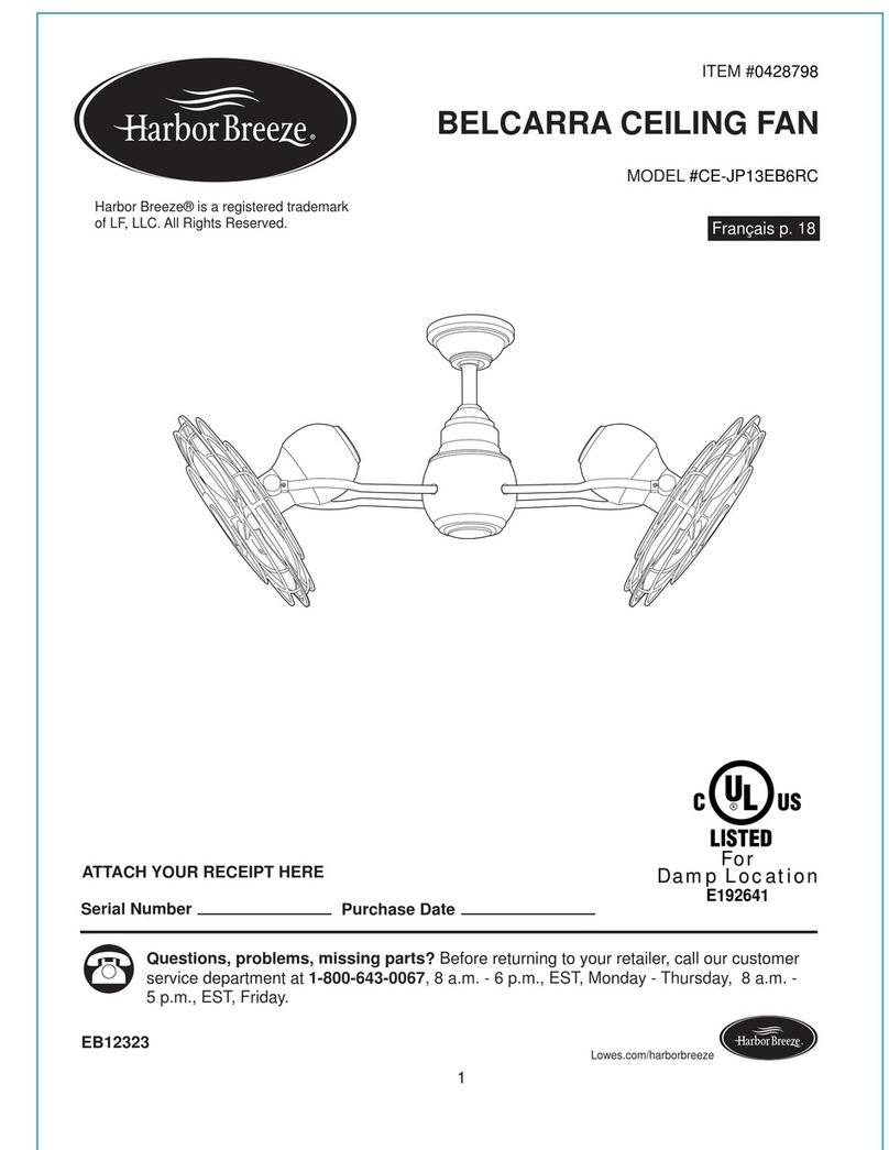 Harbor Breeze CE-JP13EB6RC user manual