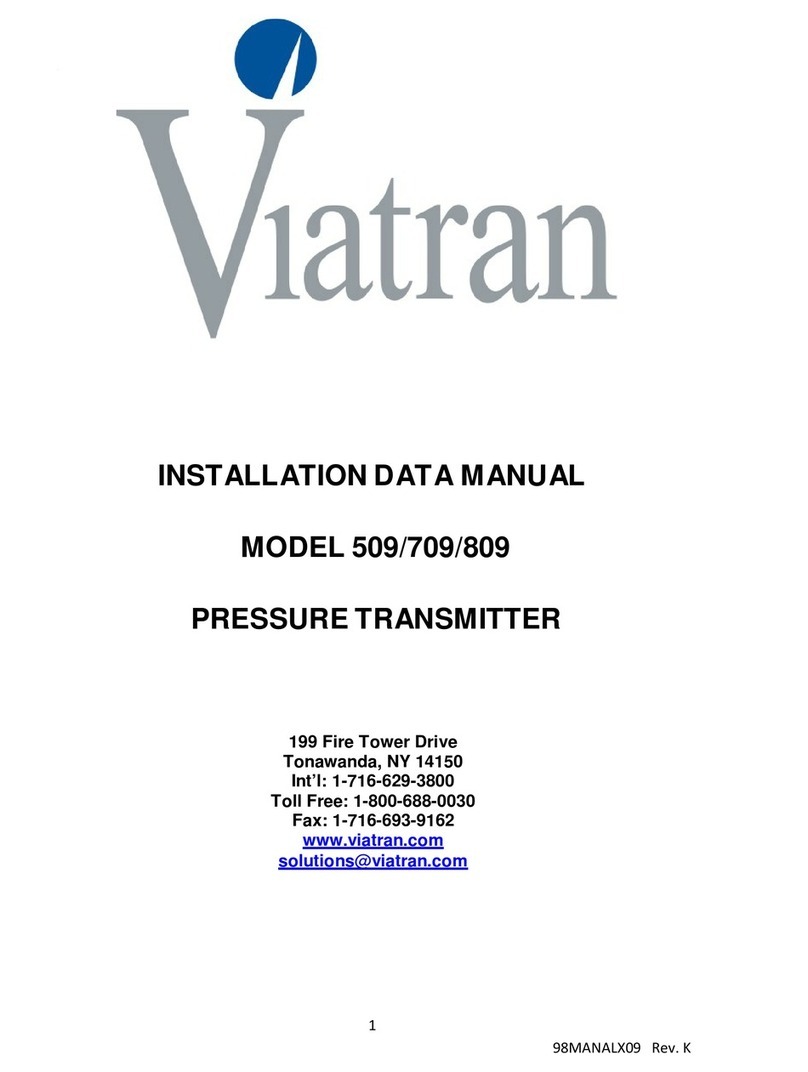 Viatran 509 Installation and user guide