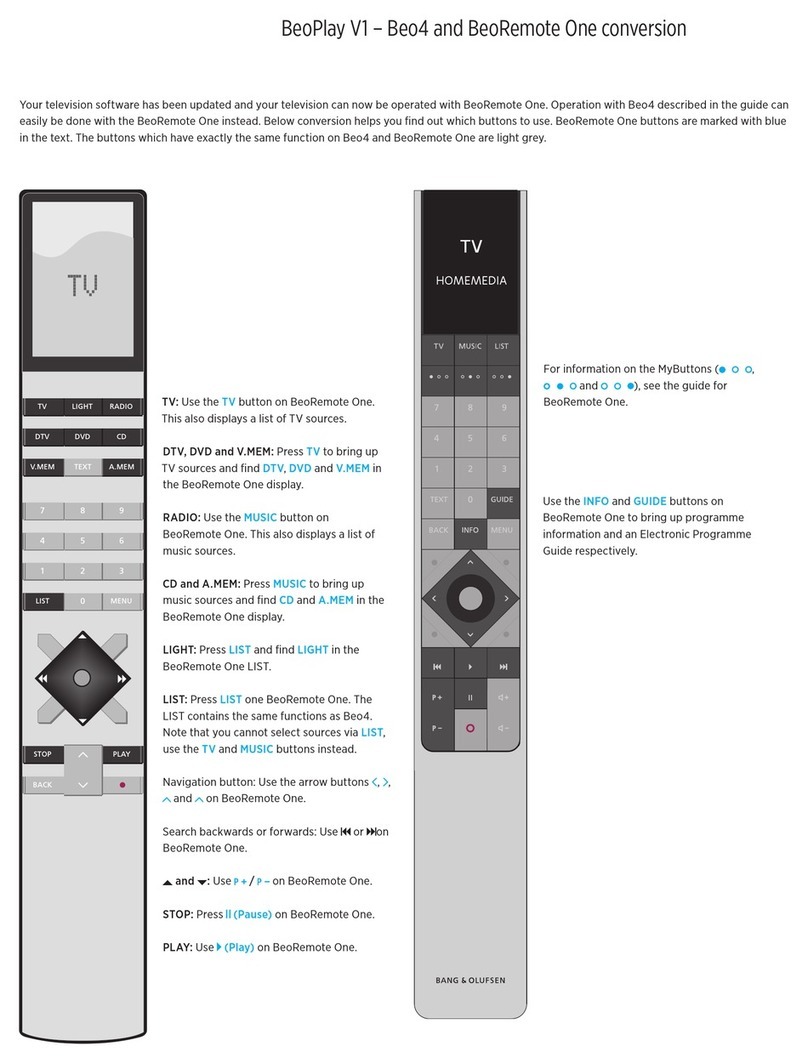 Bang & Olufsen BeoPlay V1 User manual