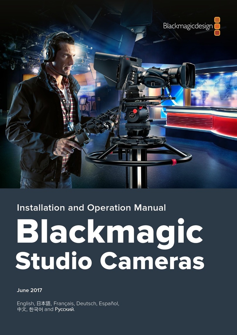 Blackmagicdesign Blackmagic Cinema Camera Installation and operation manual