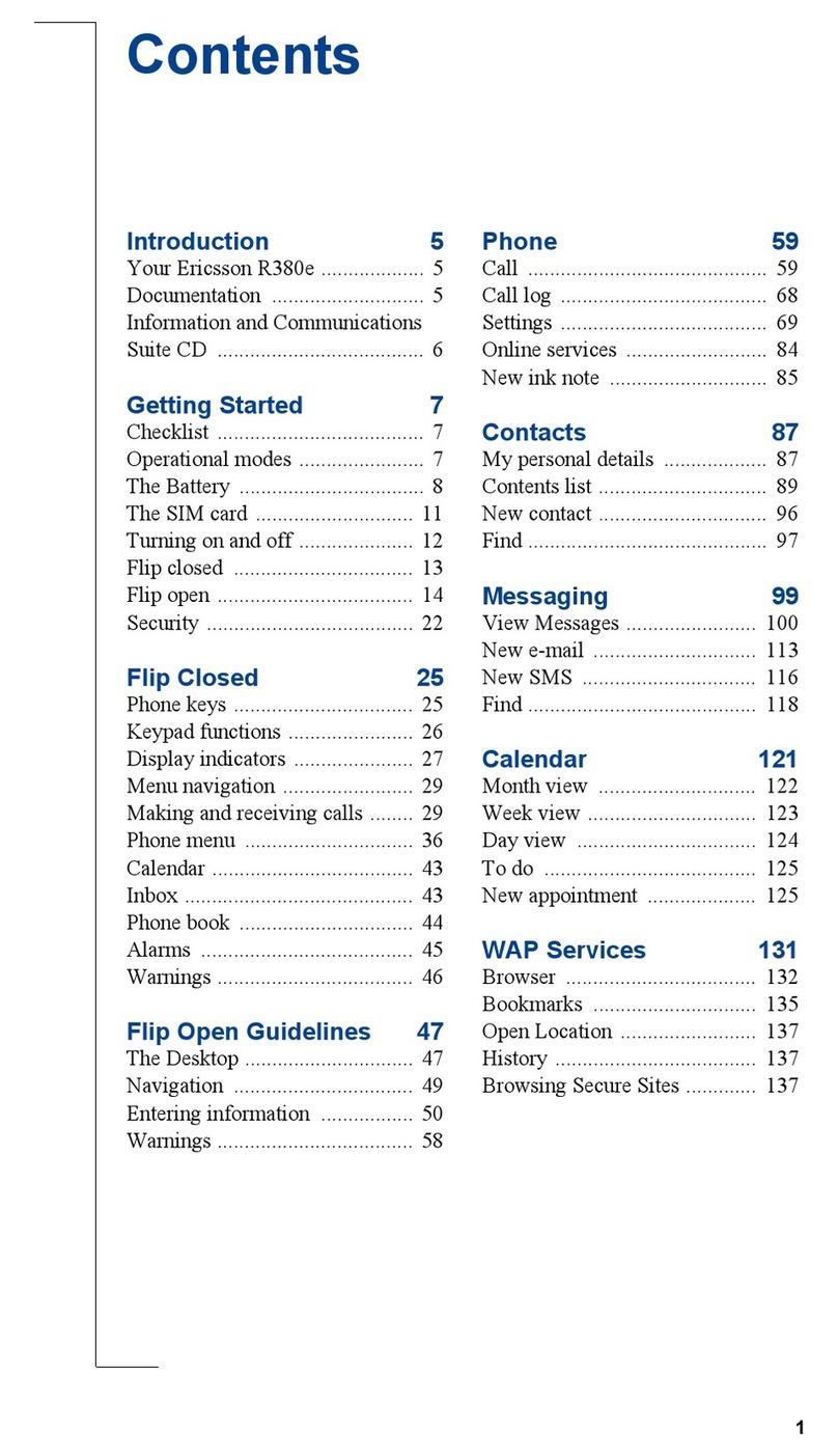 Ericsson R380E User manual