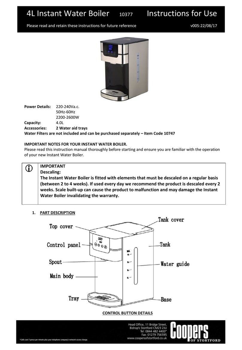 Coopers 10377 Instructions for use Coopers 10377 Instructions for use