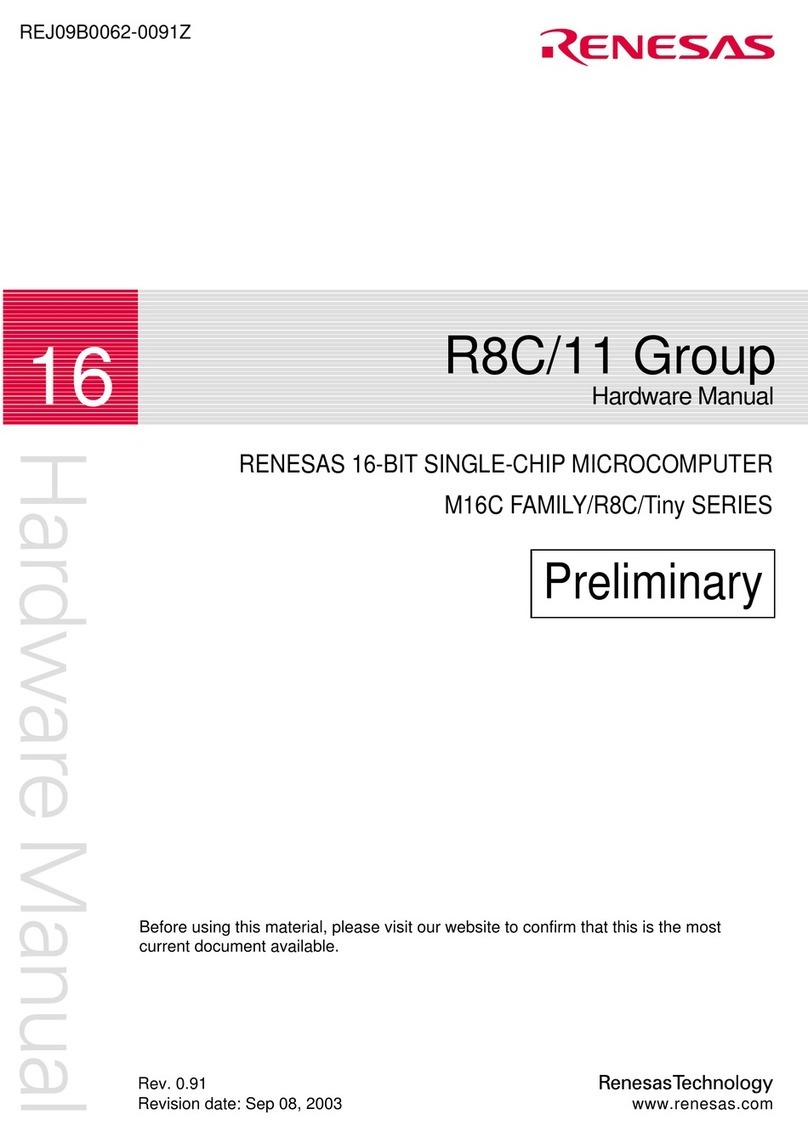 Renesas M16C FAMILY User manual
