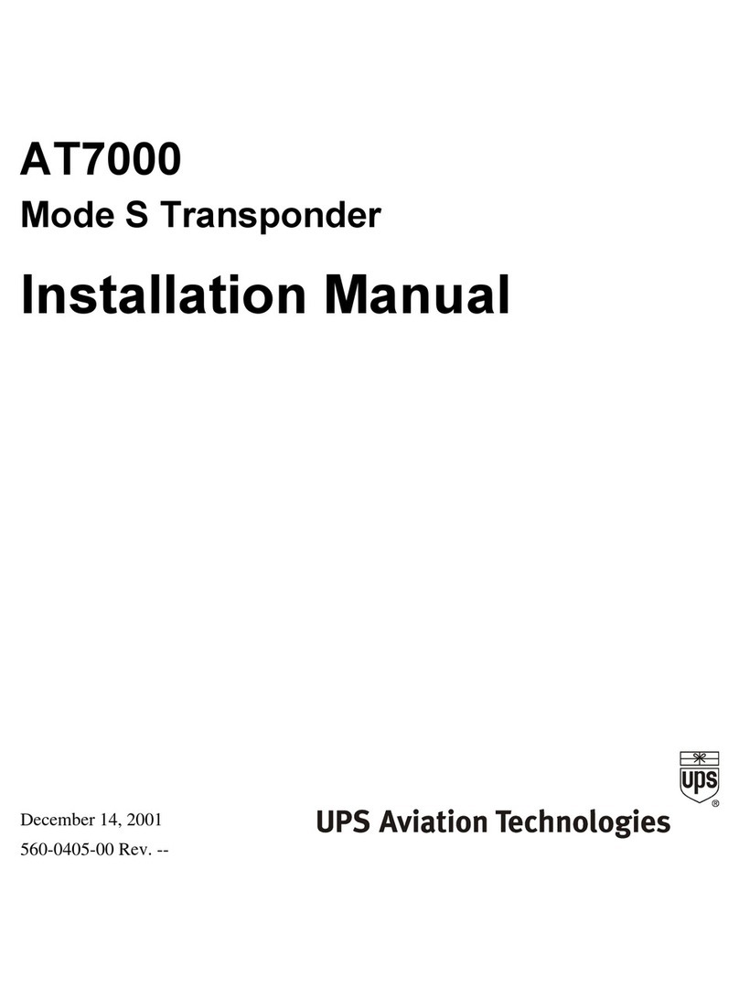 UPS Aviation Technologies AT7000 installation manual