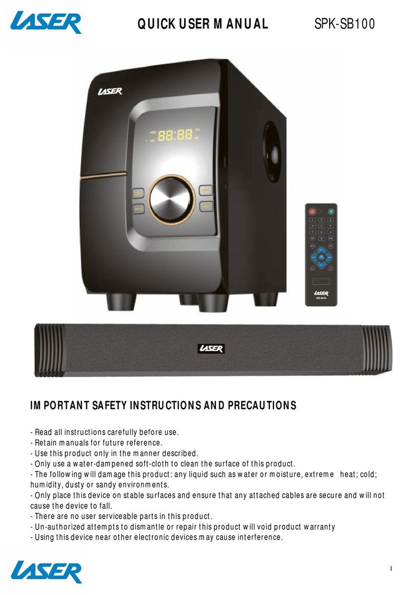 Laser SPK-SB100 Owner's manual