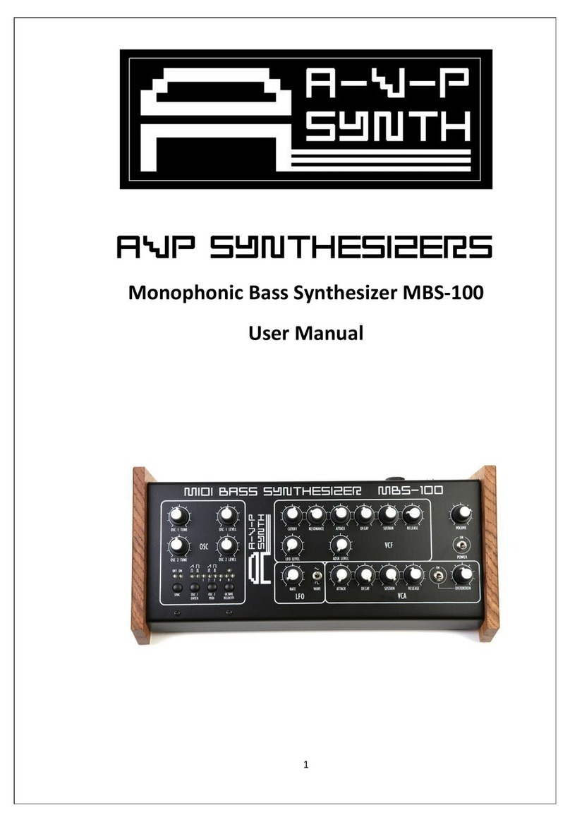 AVP Synthesizer MBS-100 user manual