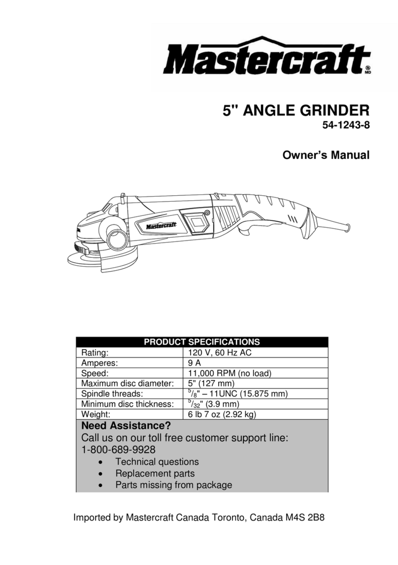 MasterCraft 54-1243-8 owner's manual
