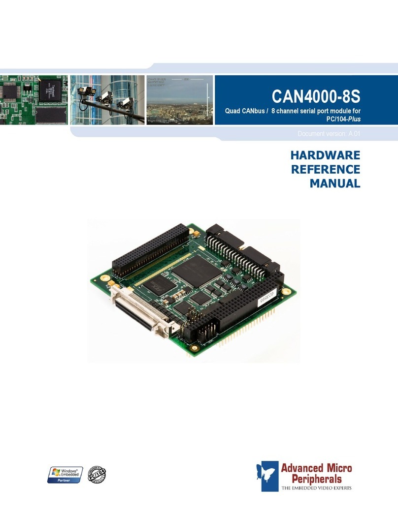 Advanced micro peripherals CAN4000-8S Quick user guide