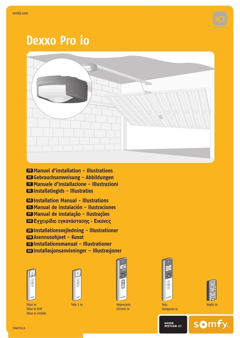 SOMFY Dexxo Pro io installation manual