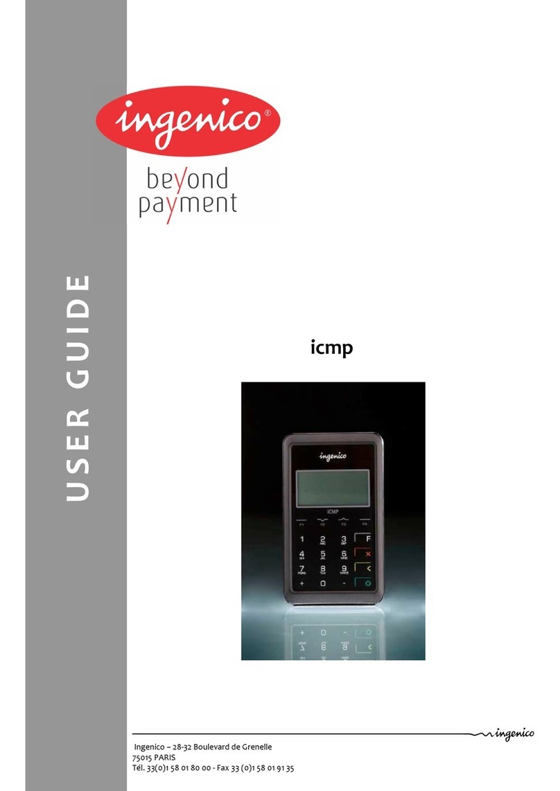 Ingenico icm122-01T2263A User manual
