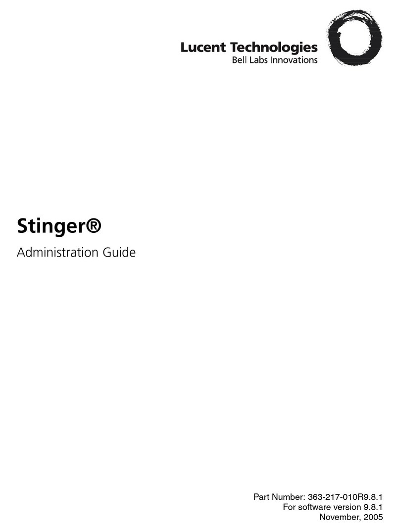 Lucent Stinger FS Administration guide