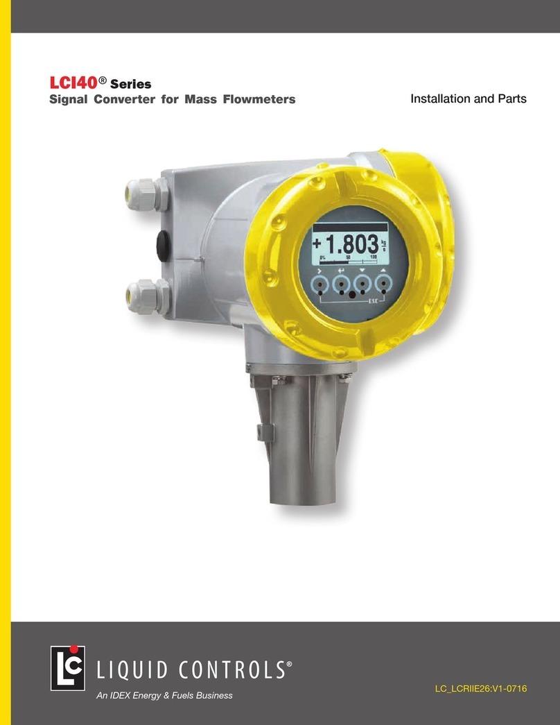 Liquid Controls LCI40 Series User manual