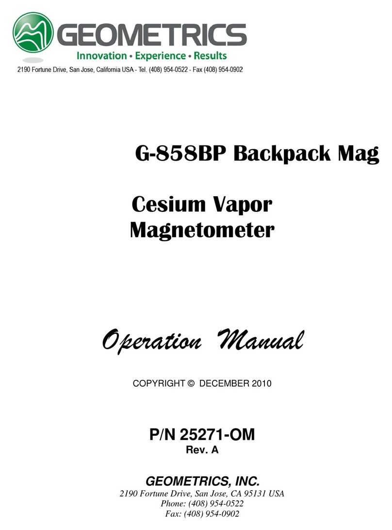 Geometrics G-858BP User manual